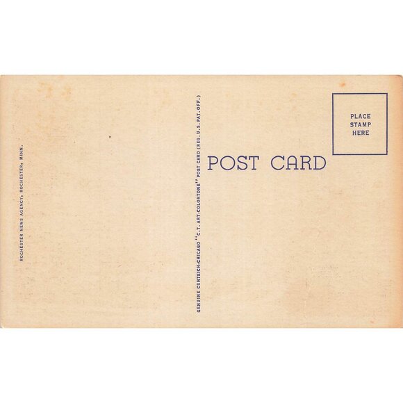 Postcard New Addition of the St. Marys Hospital Rochester, Minn Vintage Linen - Picture 2 of 2